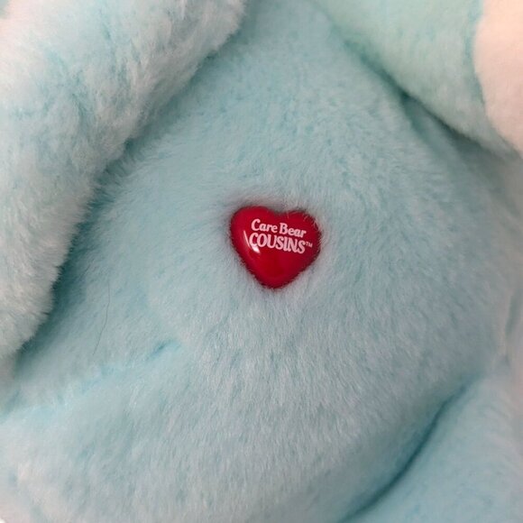 2004 Care Bear Cousins Blue Proud Heart Cat Plush Stuffed Animal Soft Toy 14" - Picture 6 of 8